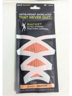 BRCE Racket Shoelaces Blaze Orange 36 Inch